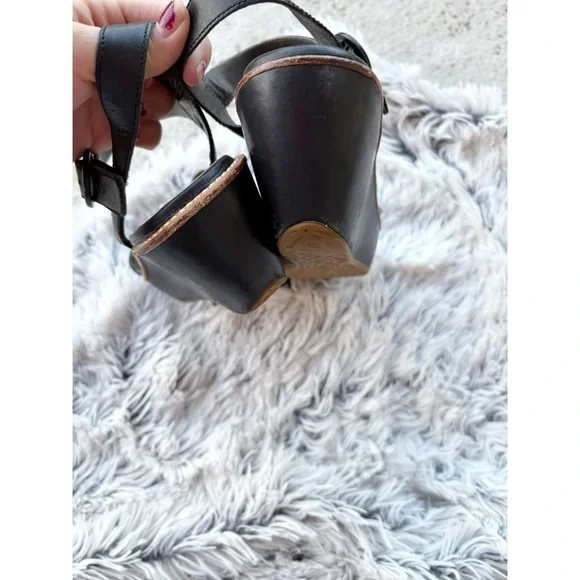 Camper‎ Damas Leather Wedge Sandals